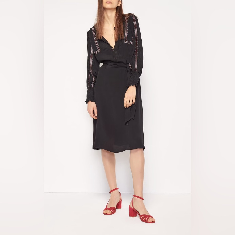 ba&sh Targa dress in black